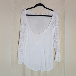 Women's Minette White Longsleeve Blouse Bejeweled Sleeves